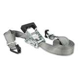 Ratchet Tie-Down, 3000 lbs Break Strength, J-Hooks and D-Ring, 1" x 16' redirect to product page