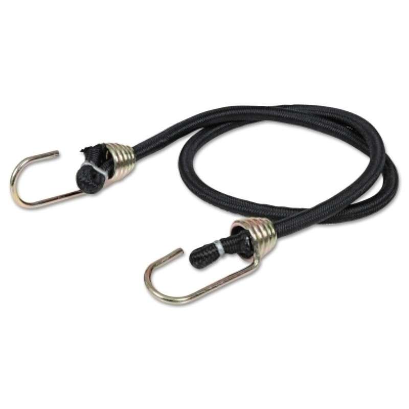 Bungee Cord, 32", Heavy Duty, Corrosion Resistant Dichromate Hook, Black