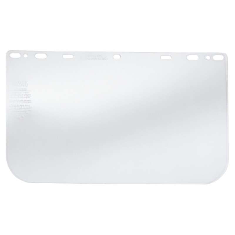 Universal Face Shield, 10" x 15", Impact Resistant, PETG Material, Clear