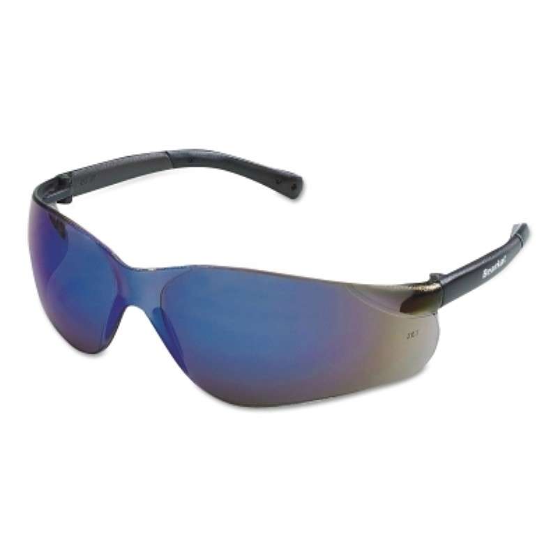Safety Glasses, BearKat, Duramass Hard Coat, Polycarbonate, Blue Mirror, Large
