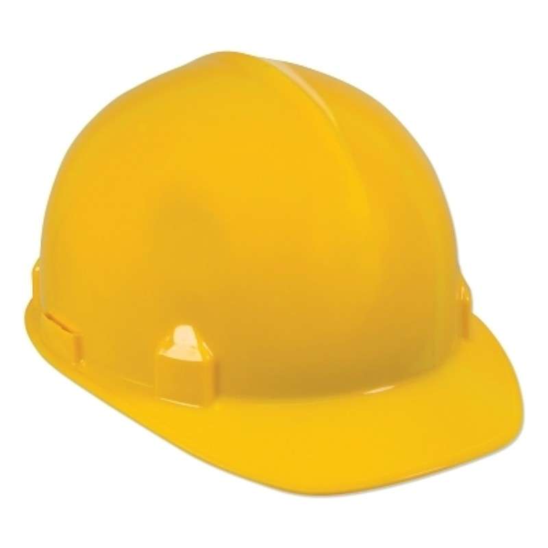 Hard Hat, 4-point Ratchet, Front Brim, Yellow, SC-6 Series