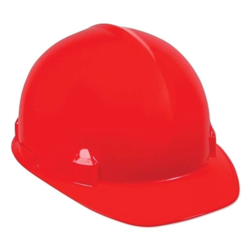 Hard Hat, 4-point Ratchet, Front Brim, Red, SC-6 Series