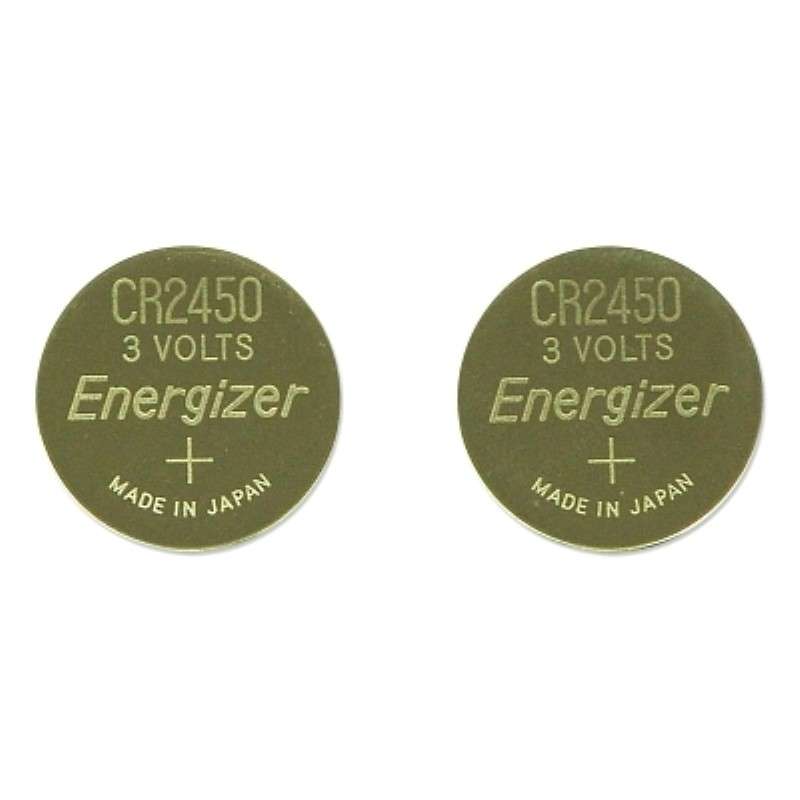 Replacement Batteries, CR2450, Lithium, 1 Pair