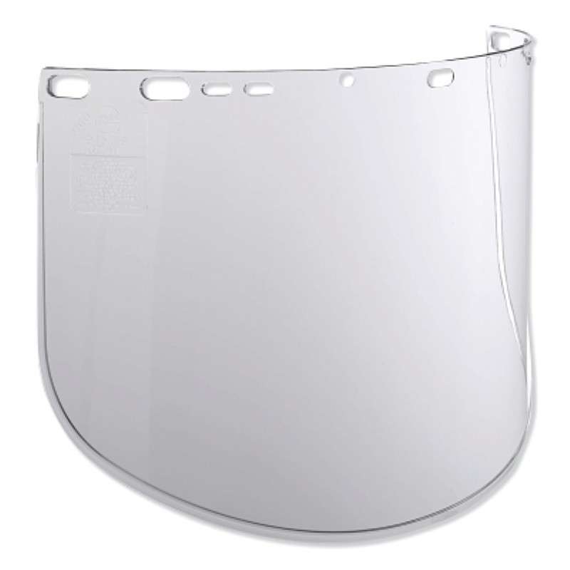 Face Shield Window, Propionate, Molded, Shape G, Unbound, Clear, 0.060"