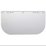Face Shield Window, PETG, Shape E, 8 x 15.5 x 0.040", Unbound, Clear redirect to product page