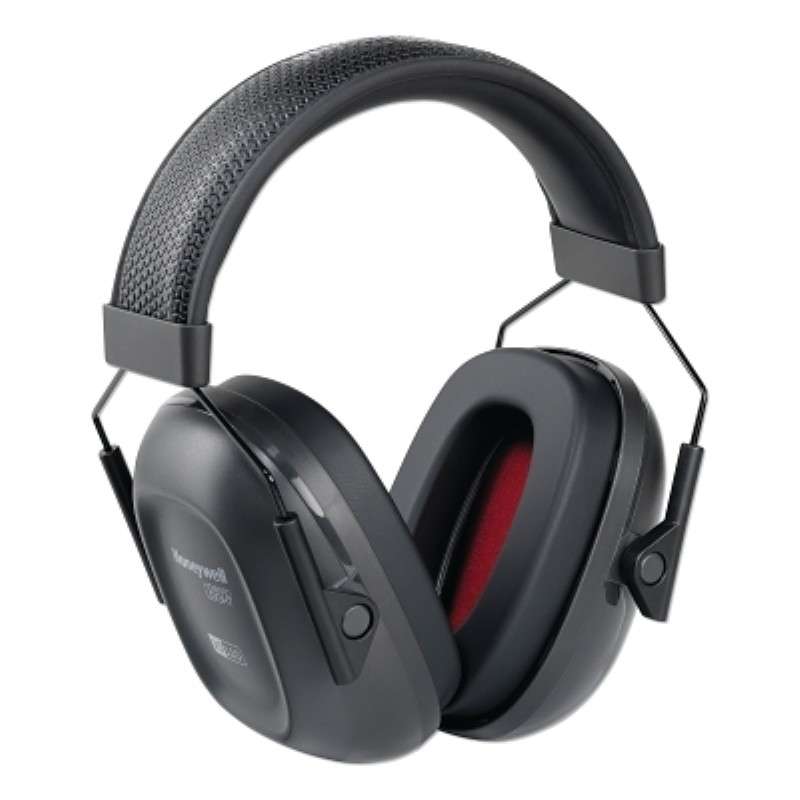 Ear Muff, Headband, Passive, Snap-In Cushions, Black, One Size
