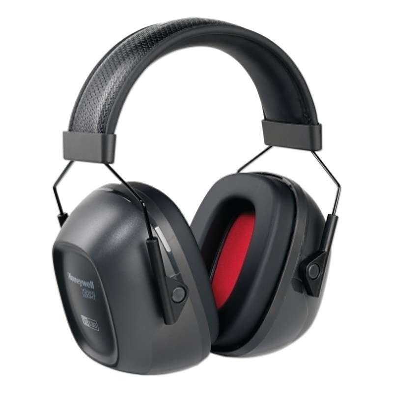 Ear Muff, Over-The-Head, Passive, Snap-In Cushions, Black, One Size