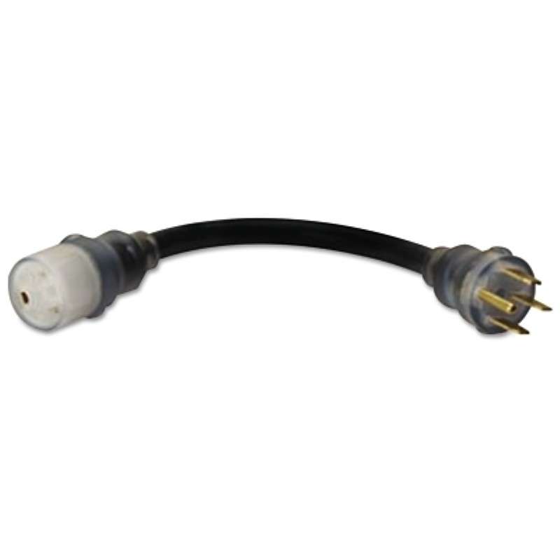 Welding Plug Adapter, 1.5', 8/3 AWG, STW, NEMA 6-50R/14-50P, 125V, Black, 12/Pkg