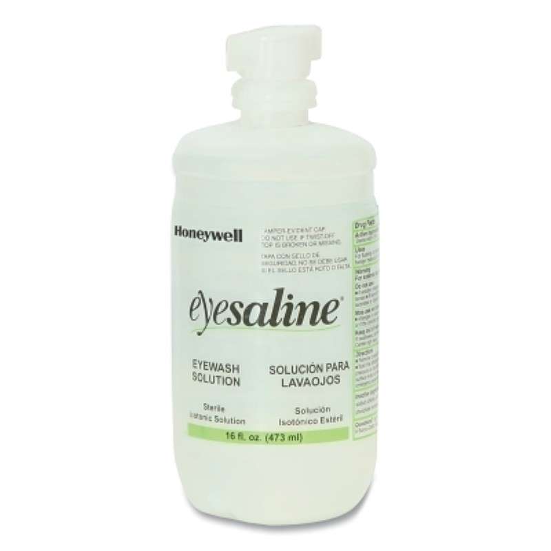Eye Wash, Eyesaline, Sterile Solution, Portable, White, 16 oz, Bottle, 12/Case
