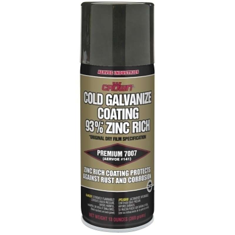 Cold Galvanizing Compound, Zinc, Gray, Aerosol Can, 16 oz