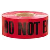 Barricade Tape, "Danger Do Not Enter", Red/Black, 3" W x 1000' L redirect to product page