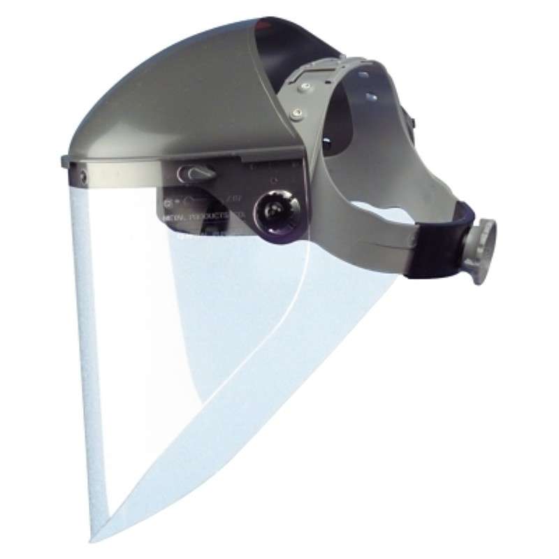 Headgear, Hard Hat, Faceshield, Black, 7" Crown, 3C Ratchet