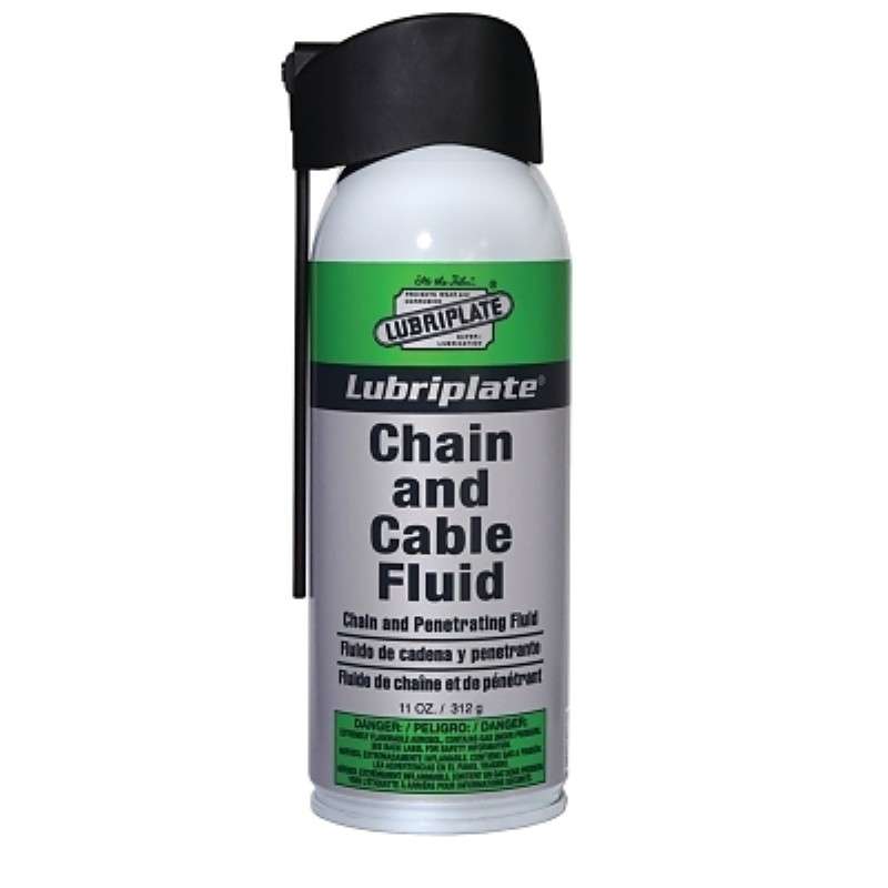 Chain and Cable Fluid, Petroleum Based, 12 oz, Spray Can, Amber