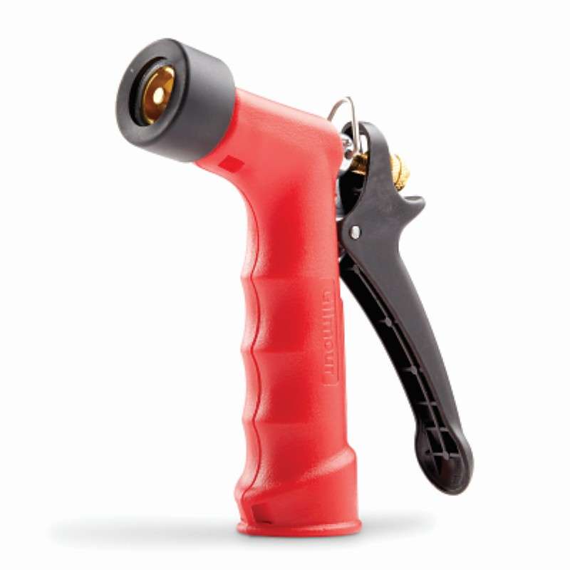 Watering Nozzle, Adjustable, Metal Body, Rear Control, Trigger, Insulated Grip