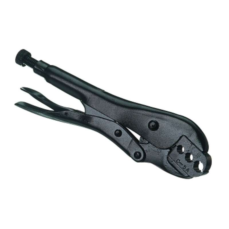 Vice Grip, Crimp Tool, Industrial, Ferrule, 3 Holes, 1/2" Jaw Width