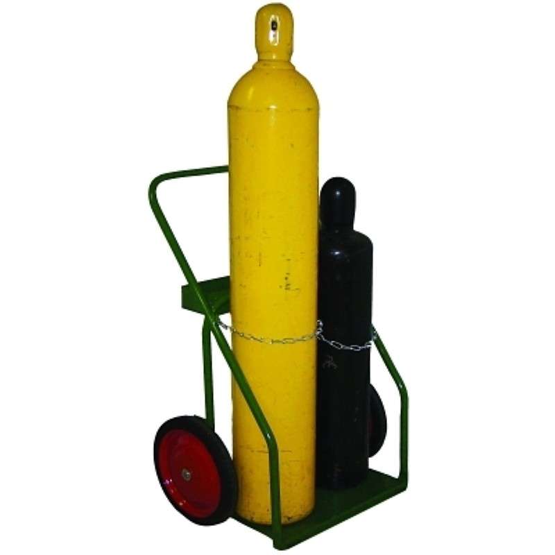 Cart, 21" Cylinder Capacity, 14" Semi-Pneumatic Wheels, 12x21" Baseplate
