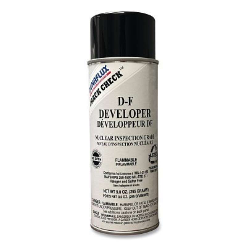 Visible Dye Penetrant System, Developer, 16 oz Aerosol Can, 9 oz Fill