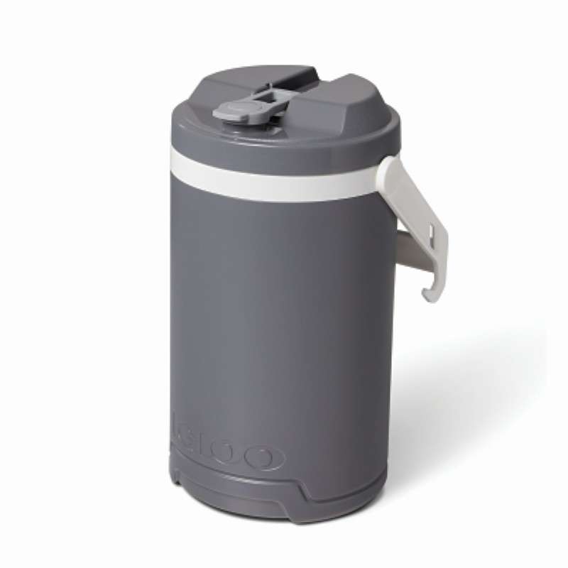 Beverage Jug, Workman, 1 Gallon, Fully Insulated, Leak Resistant, Gray