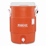 Water Jug, Seat Top, No Cup Dispenser, Reinforced Handles, 5 Gallon, Orange redirect to product page