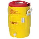 Water Cooler, Heat Stress Solution, Plastic, 5 Gallon, Red/Yellow redirect to product page