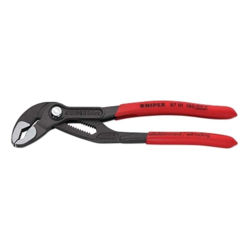 Pump Pliers, 7" OAL, Cobra, Chrome Vanadium Electric Steel, Non-Slip Handles