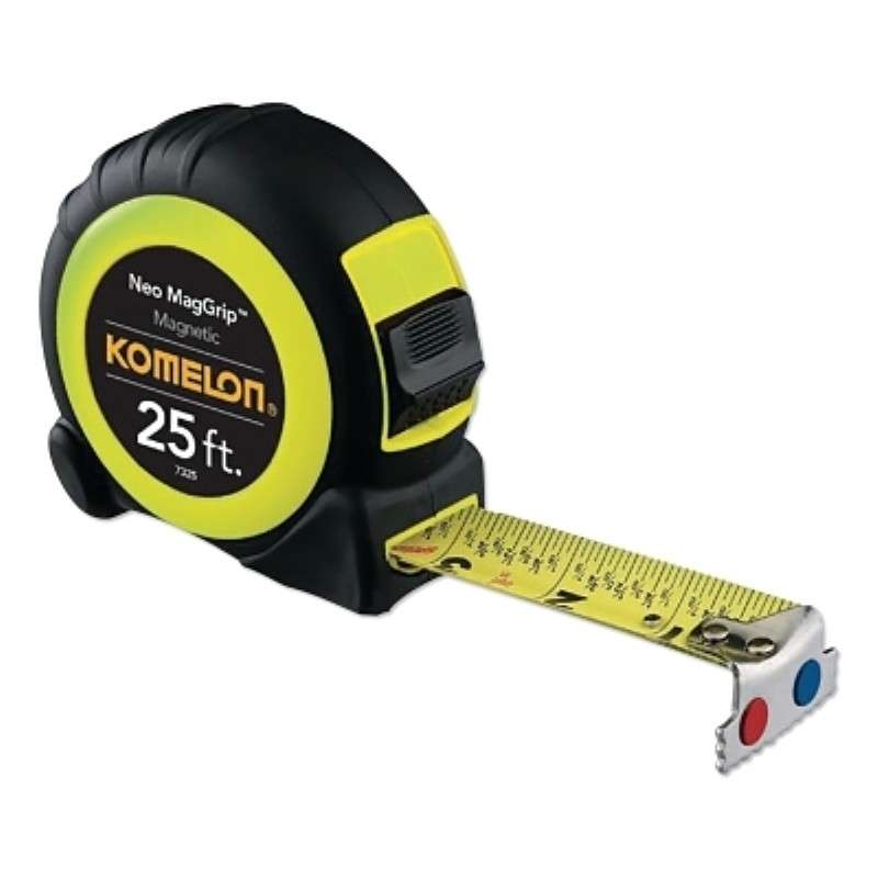 Tape Measure, 1" x 25', Acrylic Coated Steel Blade, Magnetic Tip