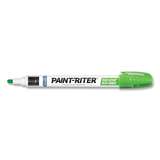 Liquid Paint Marker, Paint-Riter, Valve Action, Fluorescent Green, Bullet Tip redirect to product page