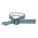 Chin Strap, 2-Point, Attaches to Shell, 3/4" Polyester, Hard Hat, Gray/Blue Stripes, 10/Pkg redirect to product page