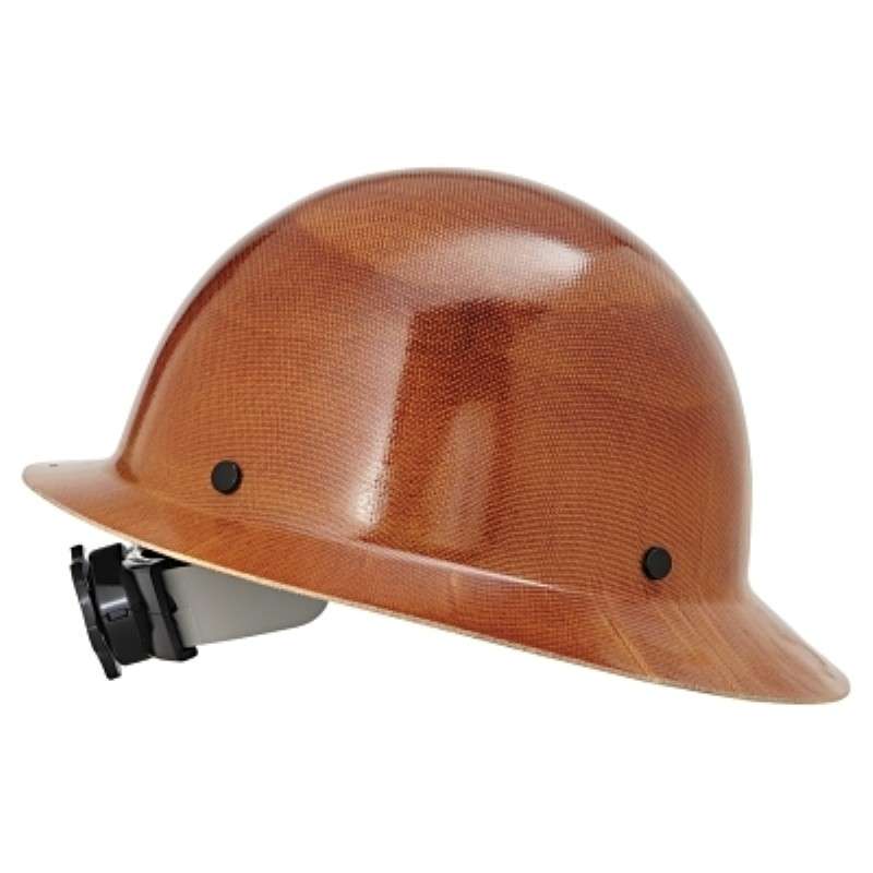 Hard Hat, Skullgard, Non-Slotted Full-Brim, Hat Style, Fas-Trac III Suspension, Natural Tan