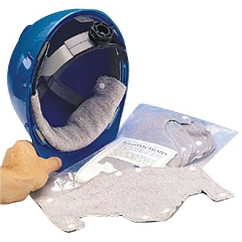 Hard Hat Sweatband, Terri-Band, for MSA Hard Hats, Terry Cloth, Gray, 10/Pkg