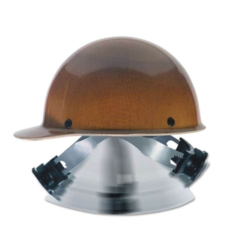 Hard Hat, Skullgard, Non-Slotted Full-Brim, Cap Style, Swing-Ratchet Suspension, Natural Tan