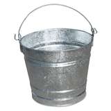 Pail, Hot-Dipped Galvanized, 8-1/2" x 10-1/4" x 9"H, 10 qt redirect to product page