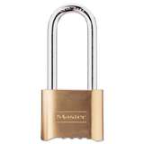 Brass Padlock, Resettable Combination, 57mm Shackle, Gold, Boxed Pack redirect to product page