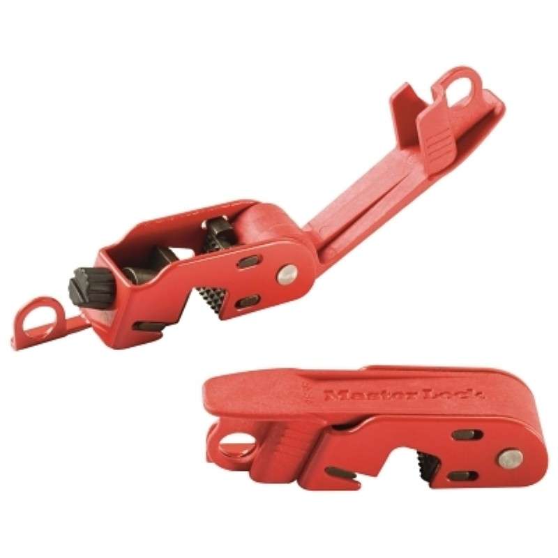 Circuit Breaker Lockout, Grip Tight, Standard Single and Double Toggles, Red