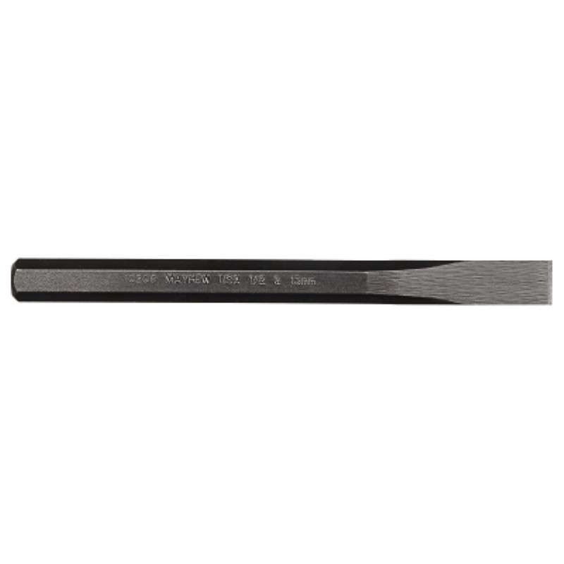 Cold Chisel, 6" OAL, Alloy Steel, Beveled, Black Oxide, Carded