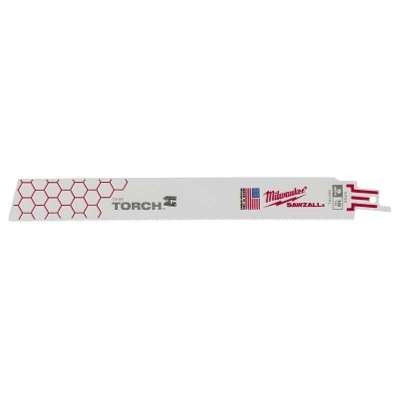 Blade, TORCH, Bi-Metal, SAWZALL, 9" OAL, For Medium Metal, 18 TPI, 5 EA/Pkg