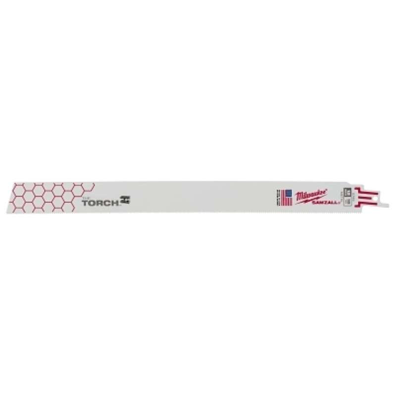 Blade, TORCH, Bi-Metal, SAWZALL, 12" OAL, For Medium Metal, 18 TPI, 5 EA/Pkg