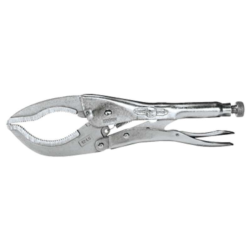 Pliers, Locking Pliers, 12" OAL, Curved Jaw, Vise Grip, Alloy Steel