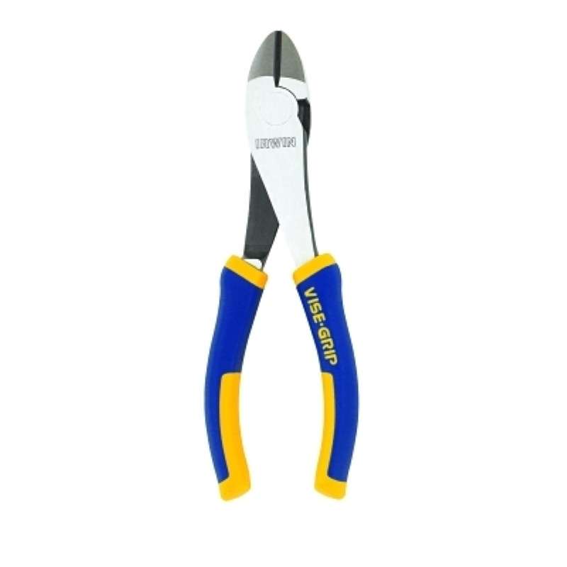 Pliers, Diagonal Cutter, 6" OAL, Bevel, Nickel Chromium Steel, Ergonomic Handle