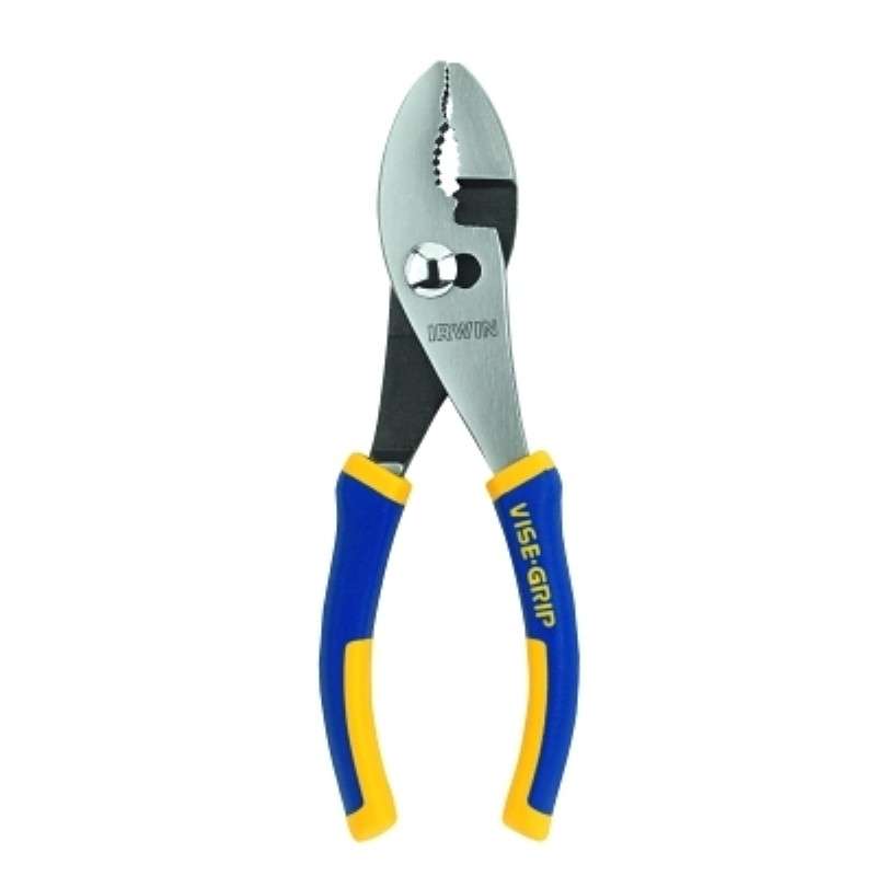 Pliers, Slip Joint, 6" OAL, Bevel, Nickel Chromium Steel, Ergonomic Handle