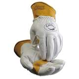 Welder's Glove, Leather, Wool Insulated Back, Scalloped Cuff, Natural, Large redirect to product page