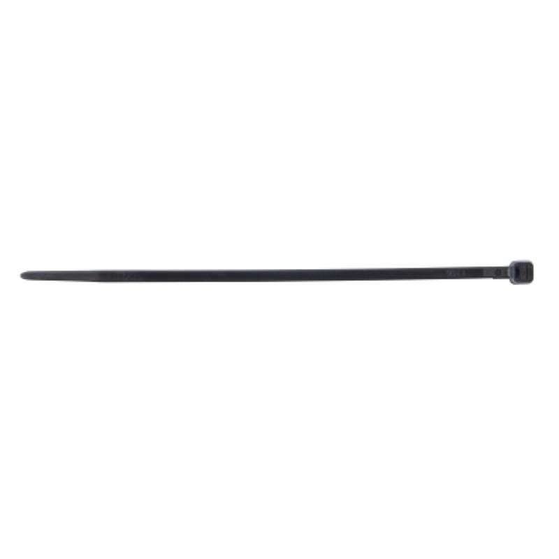 Cable Tie, UVB, 4" OAL, 18 lb Tensile Strength, Black, 100/Bag