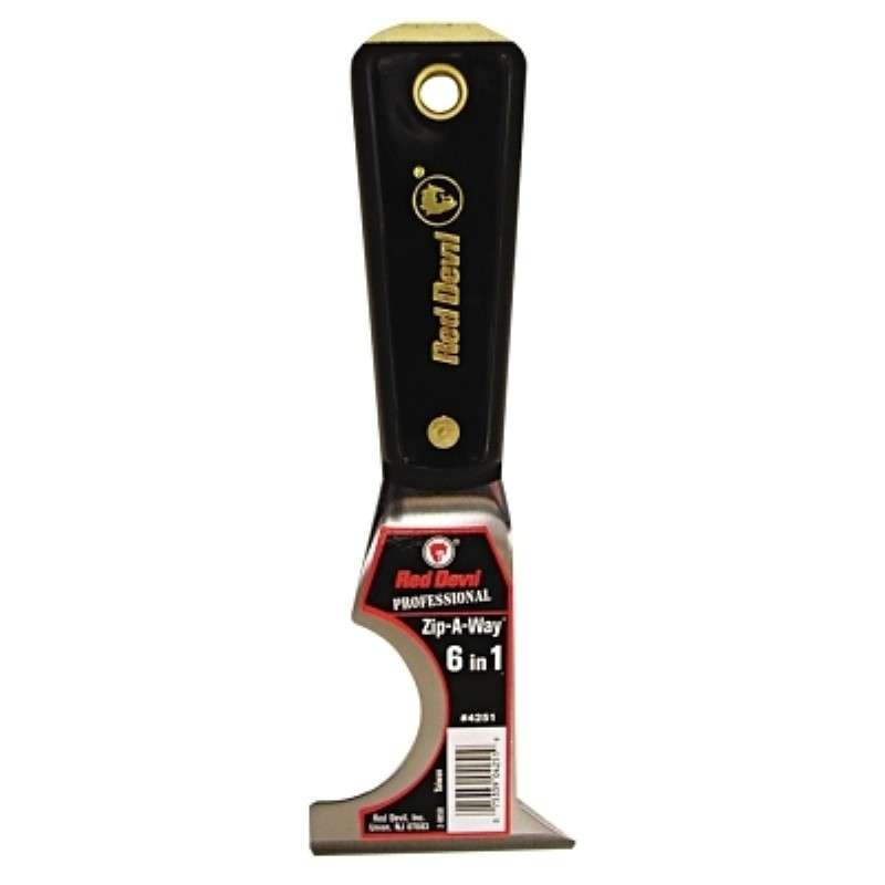 Painter's Tool, Zip-A-Way 6in1, 2-1/2" Wide, Stiff Blade, 4200 Series