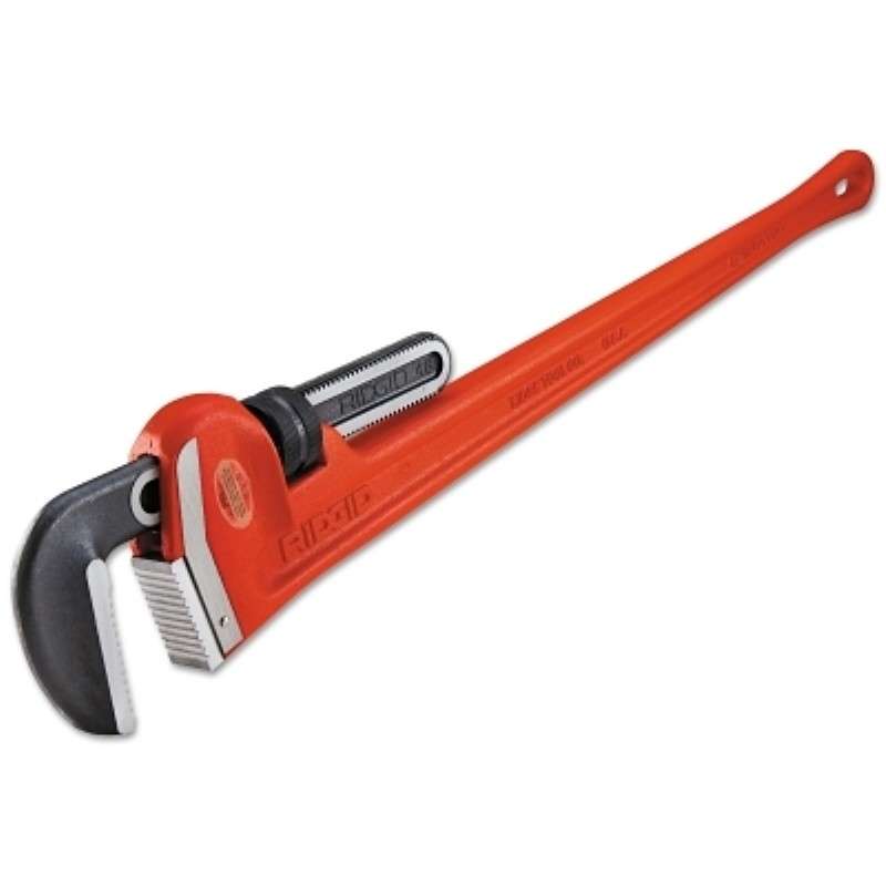 Pipe Wrench, 48" Long, I-beam Handle, 6" Capacity, Heavy-Duty, Straight Series