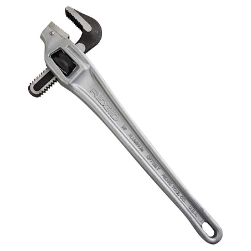 Pipe Wrench, 18" Length, Aluminum Offset, For Overhead Applications