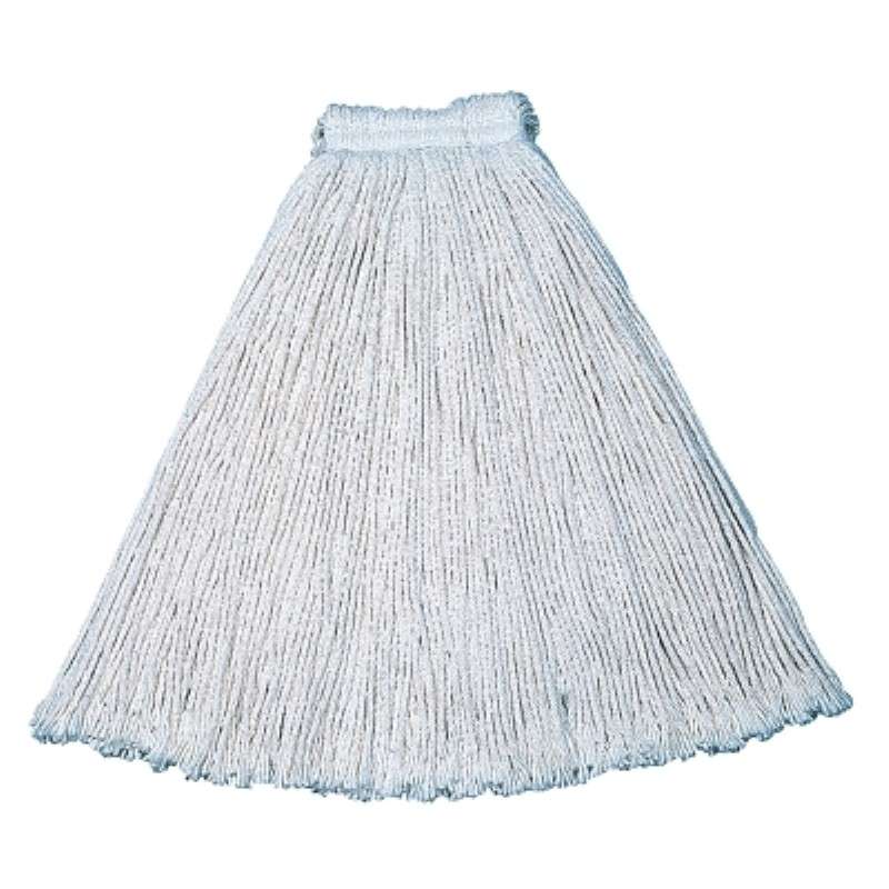 Cotton Mop, Cut-End, 1" Headband, 24 oz, Value Pro, White