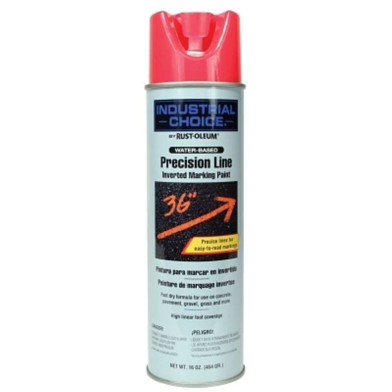 Marking Spray Paint, 17 fl oz, Fluorescent Pink, Water-Based, M1800 Series