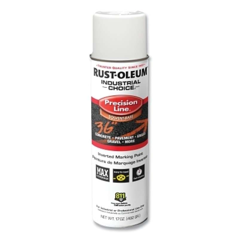 Marking Spray Paint, 17 fl oz, White, Water-Based, Precision Line, M1600 Series