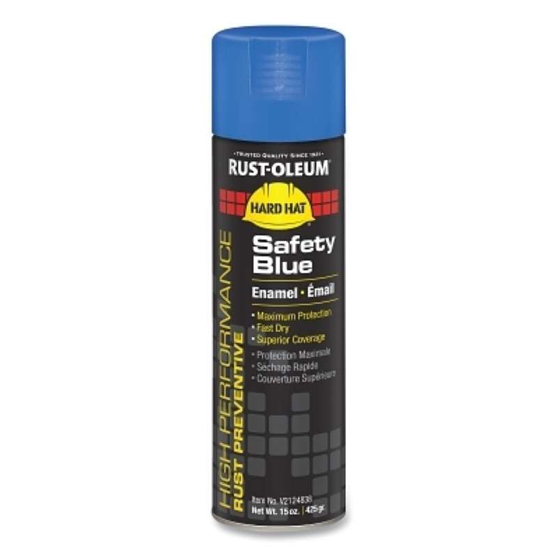 Enamel Spray Paint, 15 oz, Safely Blue, V2100 System Series