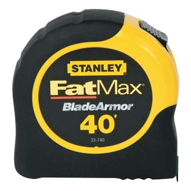 Tape Measure, FatMax, 1.25"x 40', SAE, ABS Case, Rubber Grip, Black & Yellow